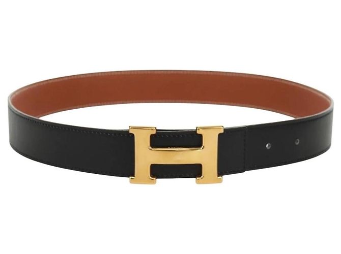 Hermès Hermes Reversible Constance H Belt Black