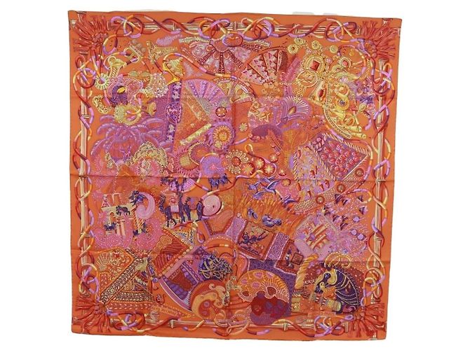 Sciarpa Hermès Carré 90 Arancione 