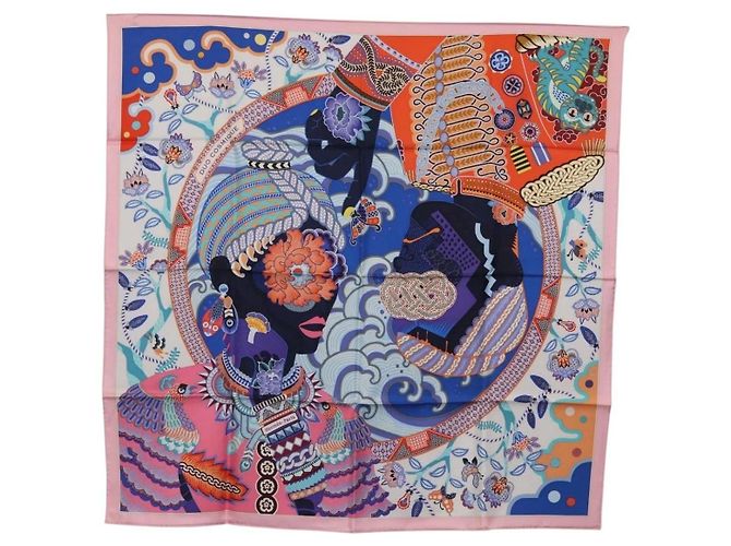 Sciarpa Hermès Carré 90 Multicolore 