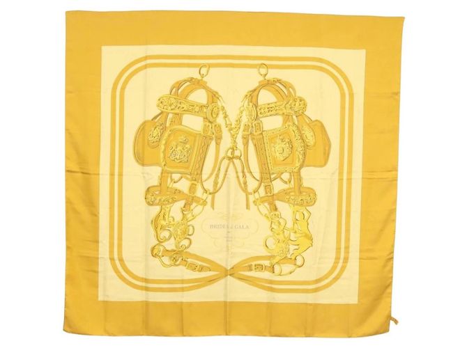 Sciarpa Hermès Carré 140 D'oro 