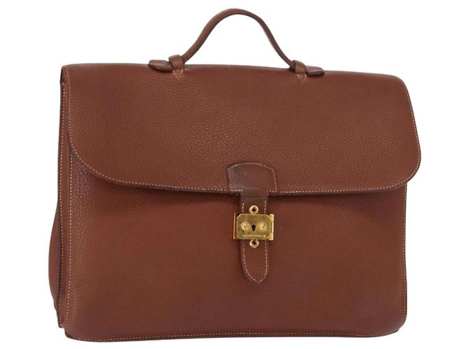 Bolsa de Negócios Adepeche 38 da Hermès Marrom