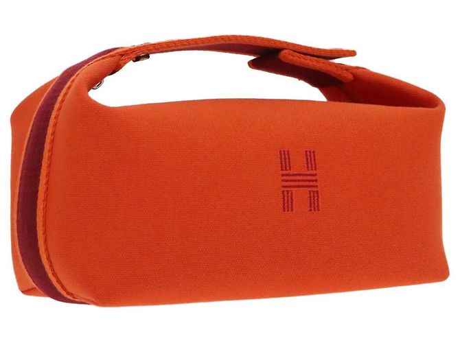 Bolso Hermès Birkin Naranja de algodón
