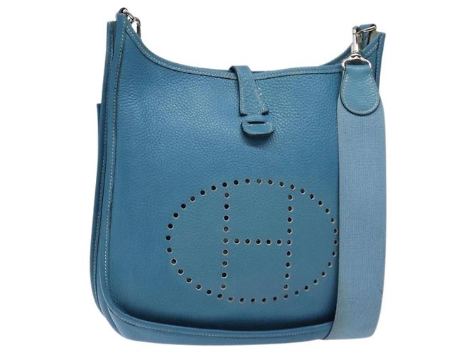 Borsa a Spalla Hermès Evelyn PM Blu