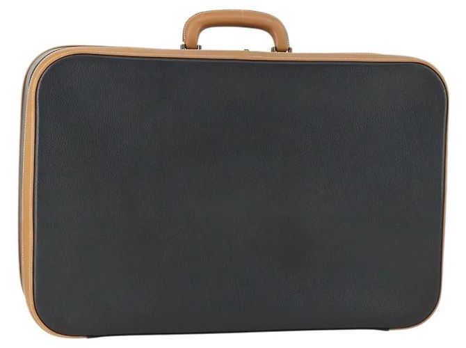 Baú de couro preto Hermès