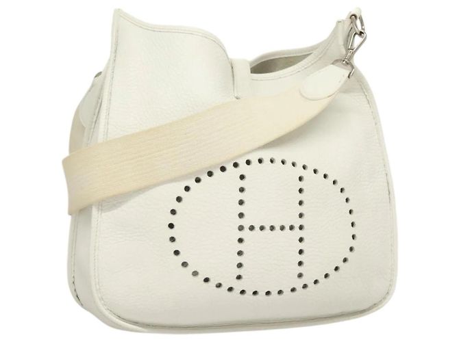Borsa a Spalla Hermès Evelyn 1 GM Bianco