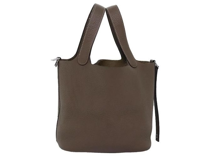 Bolsa de Ombro Picotan Lock MM da Hermès Marrom