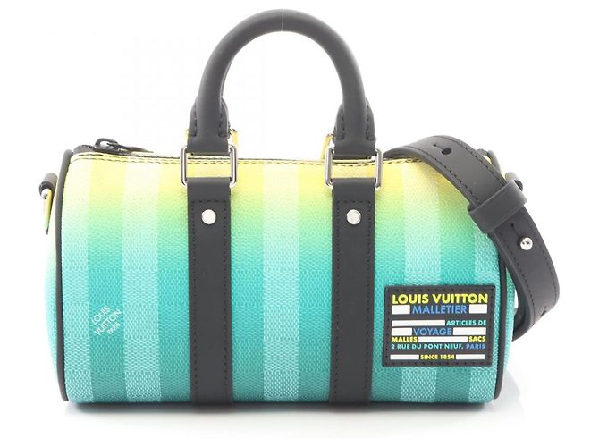 Borsa Keepall XS Louis Vuitton Nero Verde Giallo
