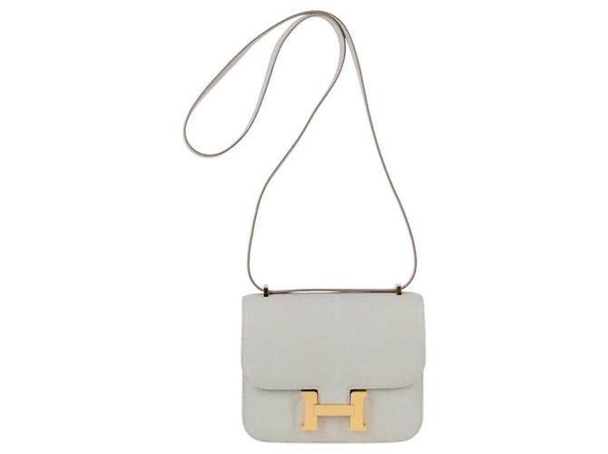 Borsa a Spalla Constance 3 Mini di Hermès Bianco