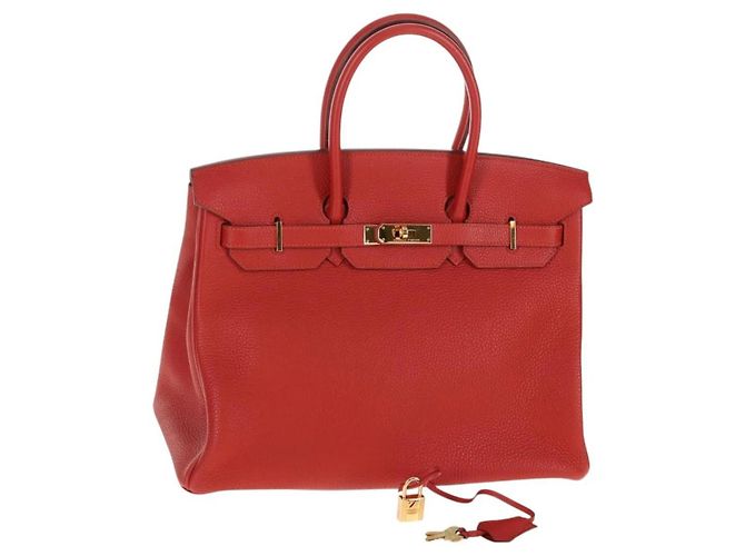 Hermès Birkin 35 Handtasche Rot