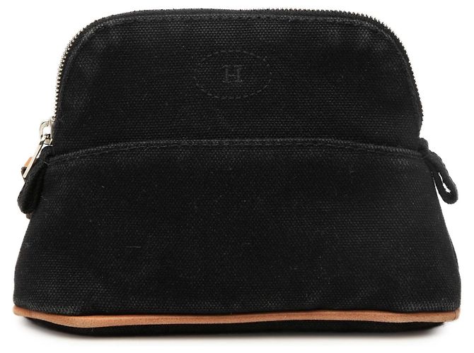 Hermès Schwarze Mini Mini Canvas Bolide Tasche