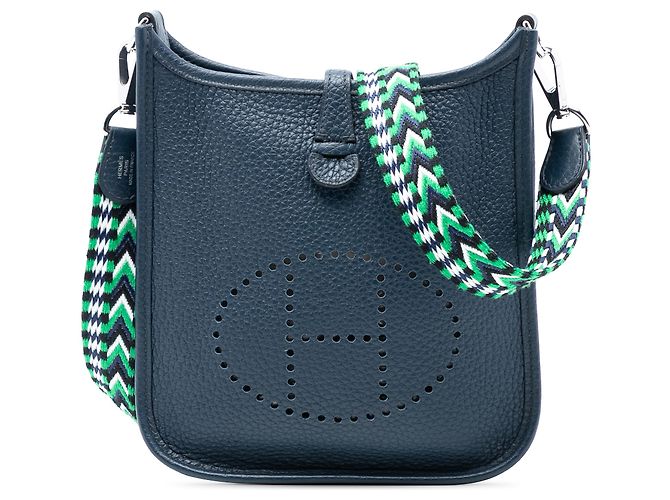 Hermès Blue Clemence Evelyne 16 Amazone Bleu Bleu Marine