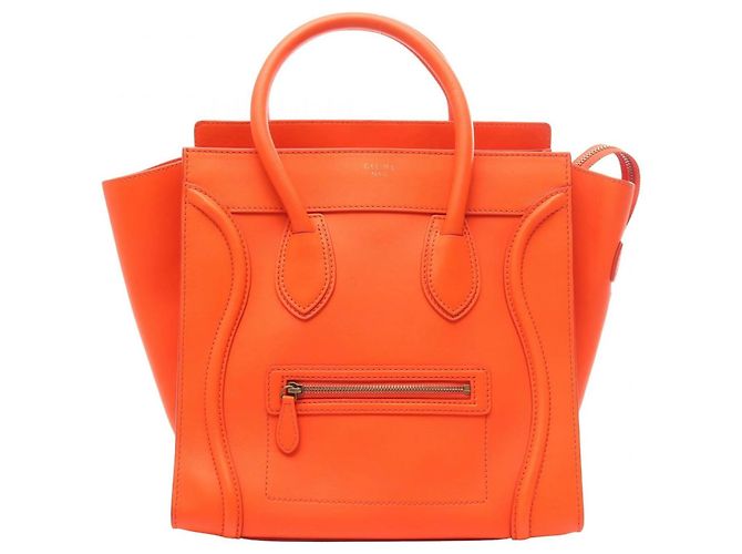 Céline Celine Luggage Mini Shopper Handtasche Rot