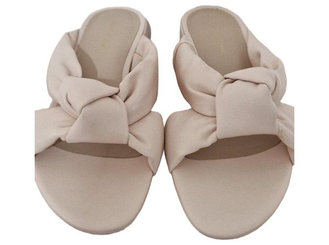Beige leather Stuart Weitzman sandals