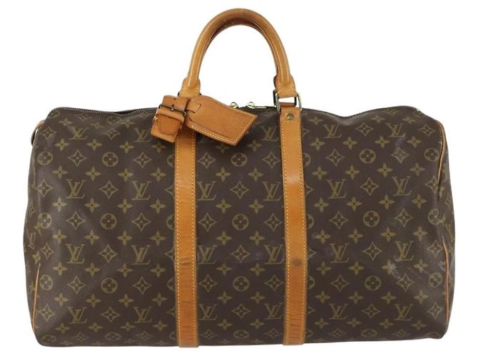 Louis Vuitton Keepall Monogram Canvas 50 Marron