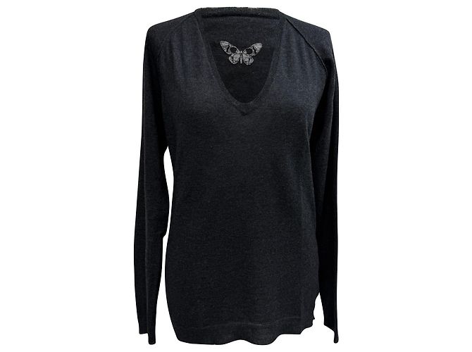 Happy Pullover von Zadig & Voltaire aus grauem Kaschmir