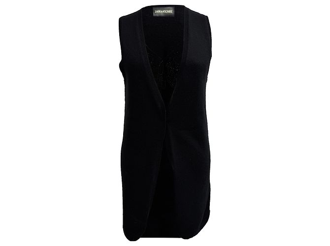 Offenes Vest Zadig & Voltaire aus schwarzer Kaschmir
