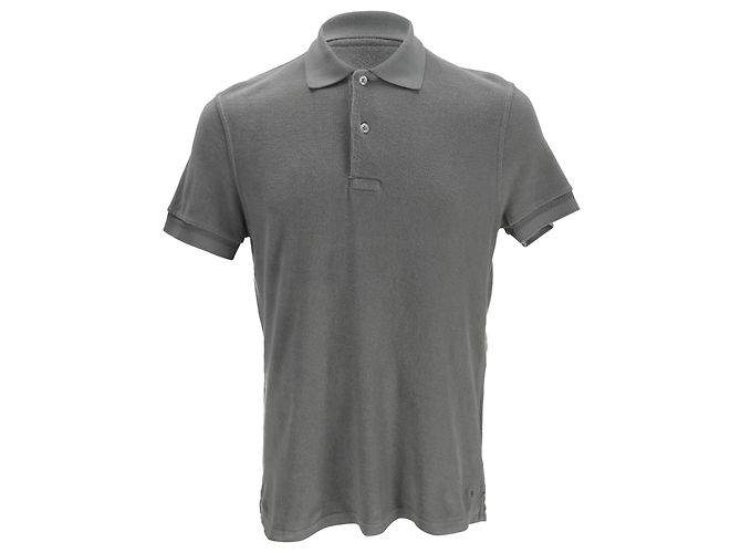 Polo Tom Ford en algodón gris
