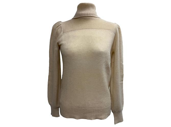 Chloé Rollkragenpullover aus beigem Kaschmir