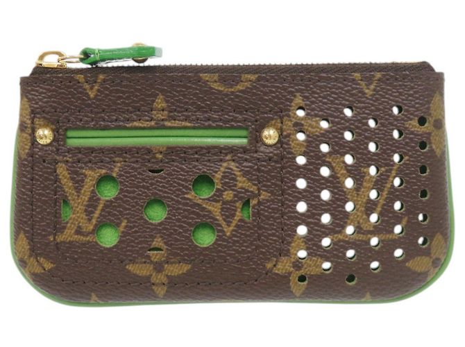 Monedero perforado Monogram Louis Vuitton Verde