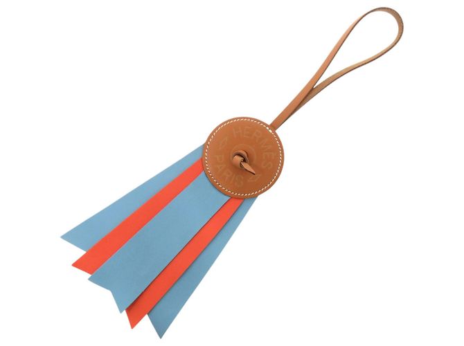 Charm per Borsa Flott Paddock di Hermès Marrone Blu Arancione