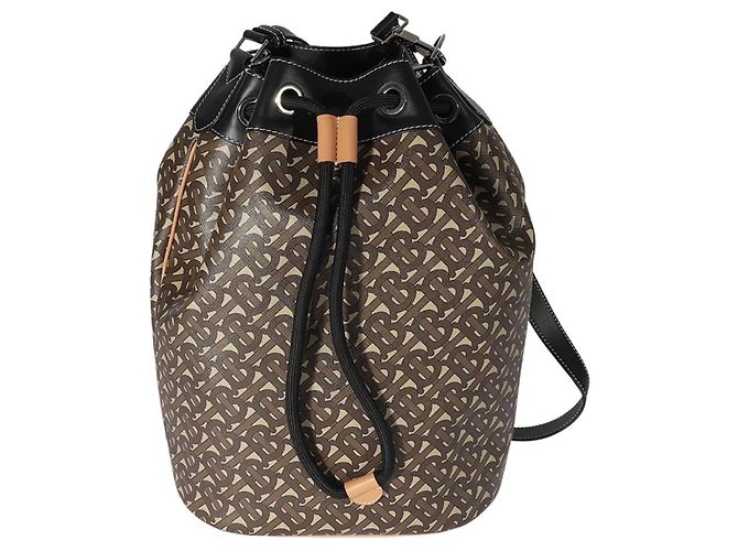 Borsa a secchiello Burberry TB CHESTERTON nuova con etichette Marrone