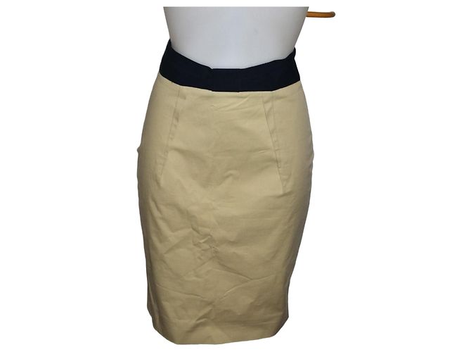 Minifalda Red Valentino Garavani de algodón beige