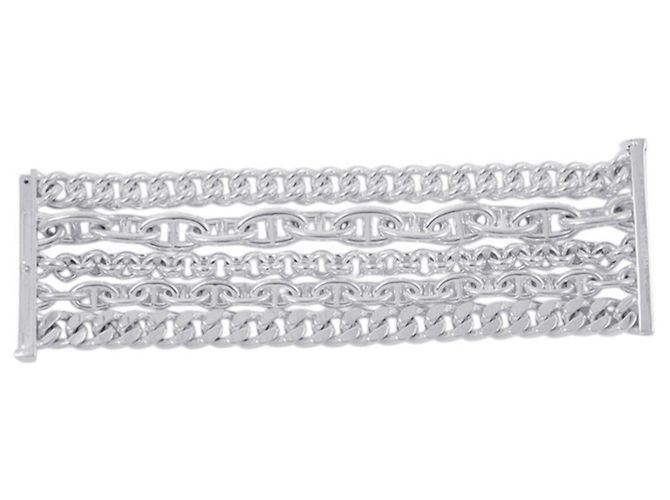 Bracciale Multi-Catenina Chaine d'Ancre Hermès Argento