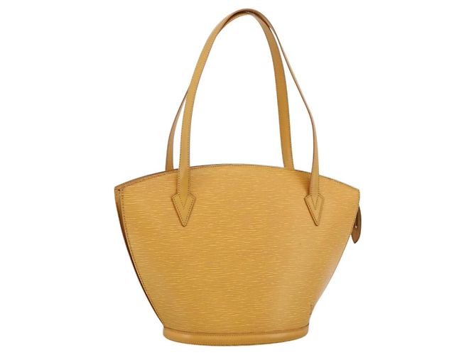 LOUIS VUITTON Bolsa de Compras de Hombro Epi Saint Jacques Amarilla M52269 Auth 170060 Giallo