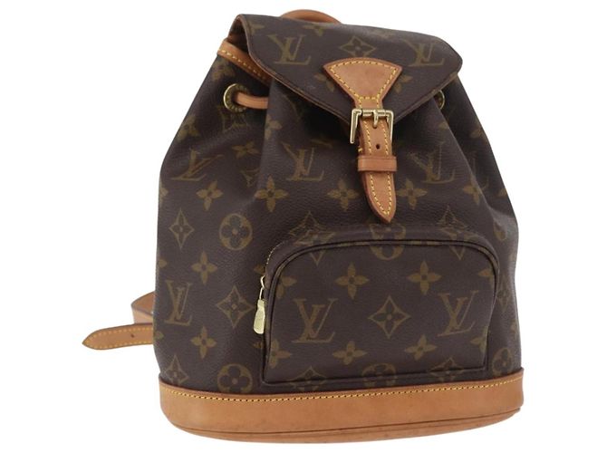 LOUIS VUITTON Monogram Montsouris PM Backpack M51137 LV Auth LNZ202V