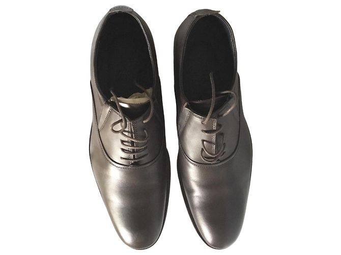 Derbies Rochas en cuir marron