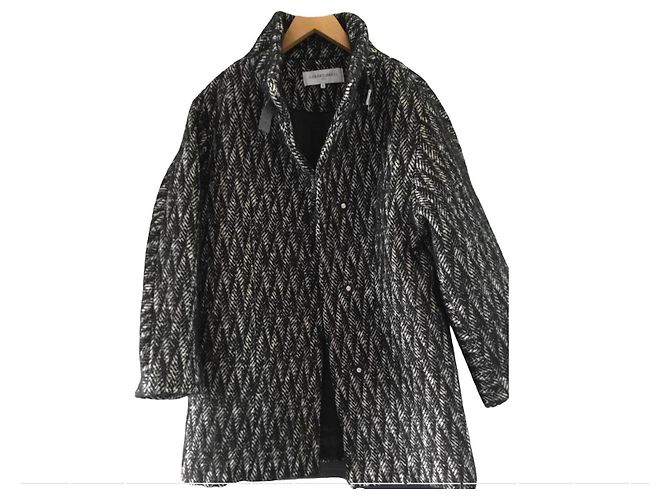 Gerard Darel Black Wool Coat