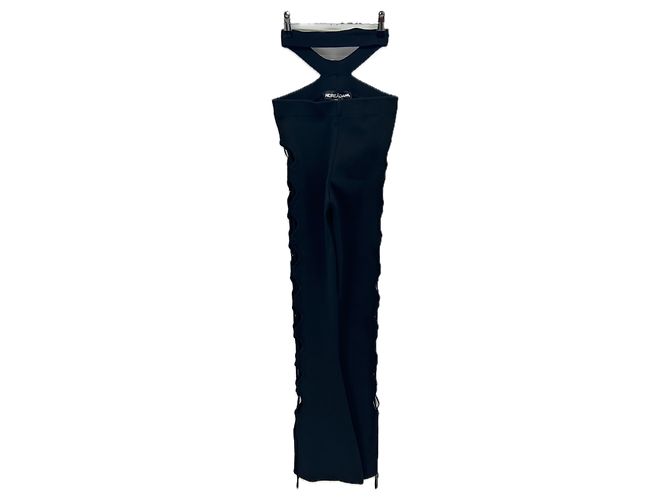 Autre Marque Schwarze Hose mit seitlicher Öffnung