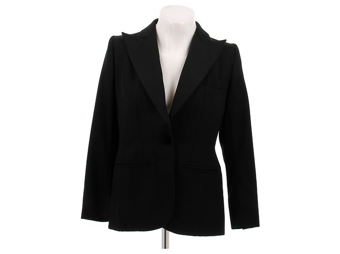 Yves Saint Laurent Black wool suit jacket