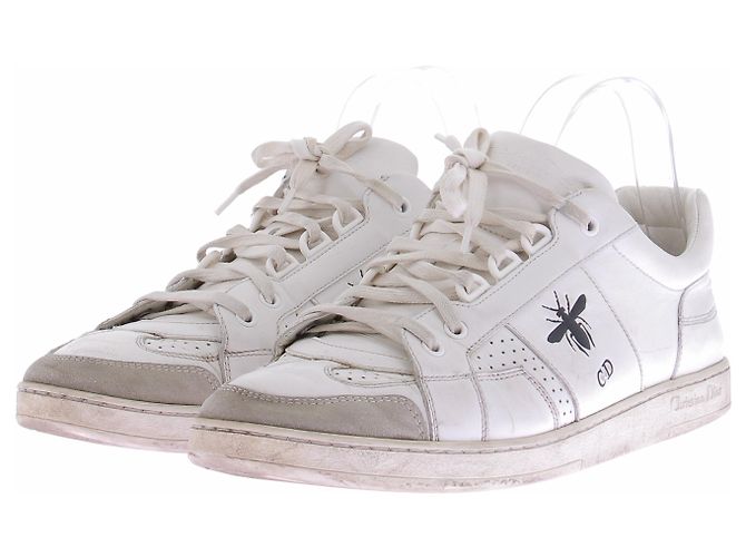 Baskets Christian Dior en cuir blanc
