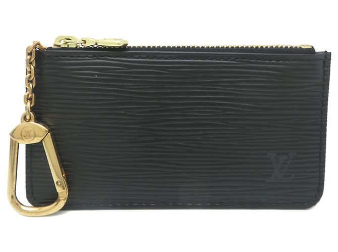 Porta-moedas em couro Epi Louis Vuitton Preto