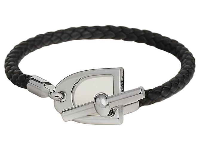 BRACELET HERMÈS "ÉTIÈRE H". Noir 
