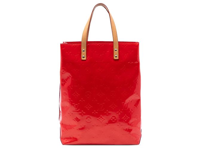 Louis Vuitton Sac Reade MM en Vernis Monogram Rouge