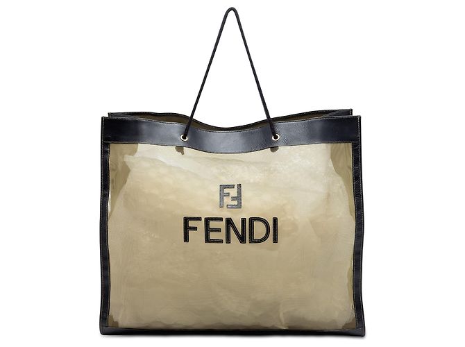Fendi braune Netz-Tote