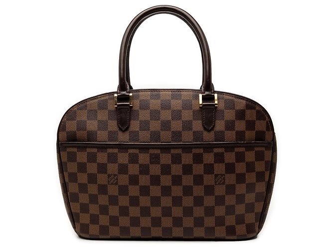 Louis Vuitton Marrón Damier Ebene Sarria Horizontal Castaño