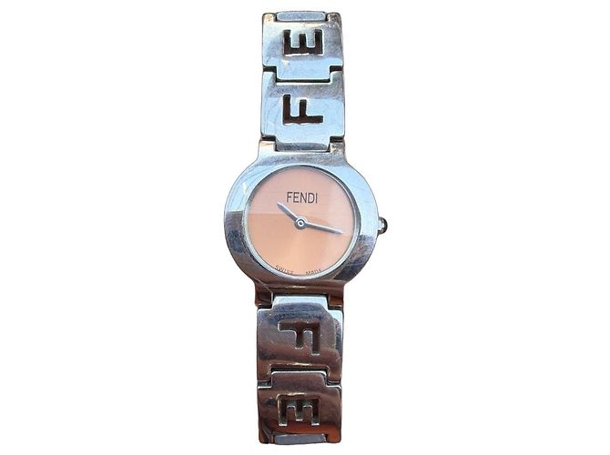 Fendi 3050L Damenuhr Grau Metall