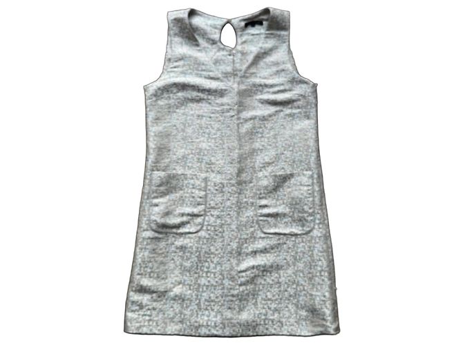 Tara Jarmon Sommerkleid Weiß Blau Beige