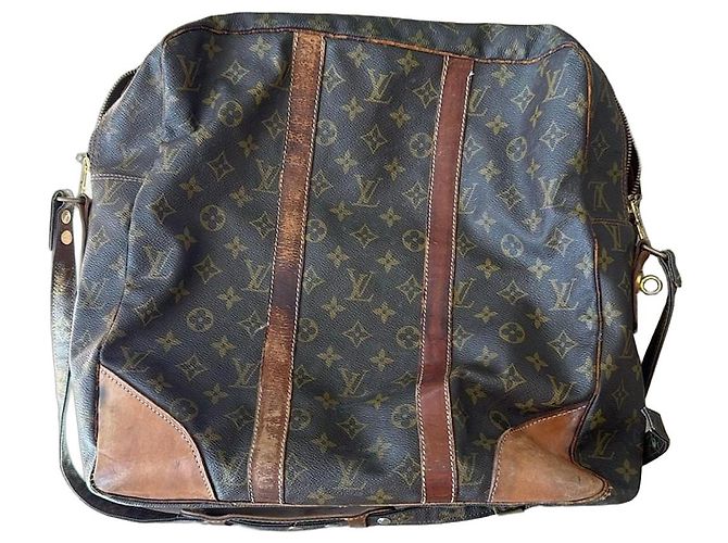 Bolsa de Viagem Louis Vuitton Monogram Keepall 55 Marrom