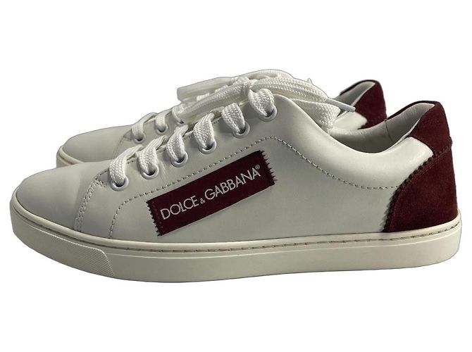 Dolce & Gabbana Ledersneaker Weiß