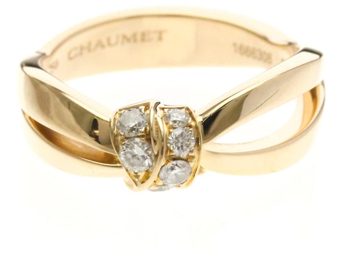Anel Lien Sedução em Ouro Rosa Chaumet Dourado