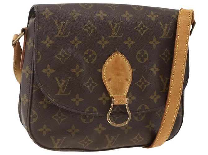 LOUIS VUITTON Bolsa de Ombro Monogram Saint Cloud GM M51242 LV Auth BA11406 Monograma