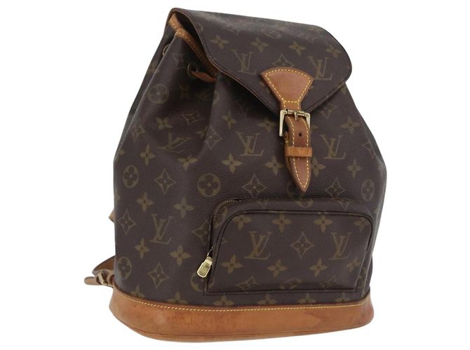 LOUIS VUITTON Monogram Montsouris MM Backpack M51136 LV Auth LNZ999A
