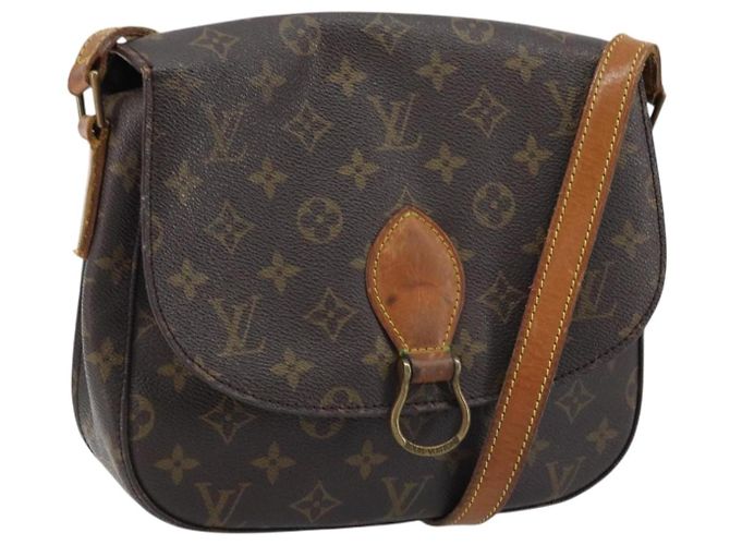 LOUIS VUITTON Bolsa de Ombro Monogram Saint Cloud GM M51242 LV Auth ARZ144 Monograma