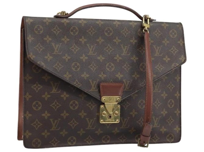 LOUIS VUITTON Bolsa Porta Documentos com Alça Monogram M53338 LV Auth hk3555 Monograma