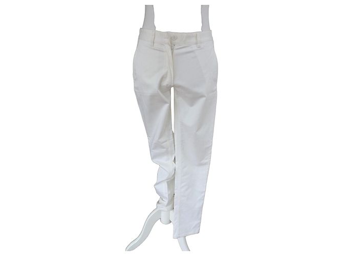 Vaqueros Slim Maison Martin Margiela Blancos Algodón
