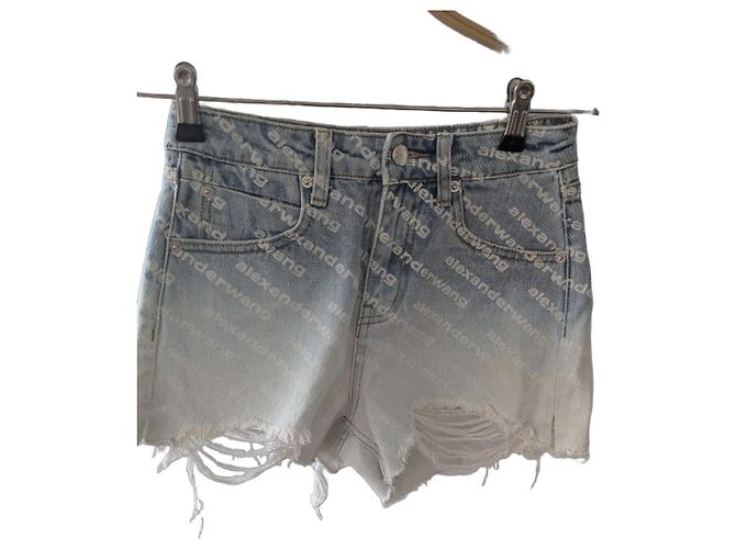Pantalones cortos Alexander Wang de algodón azul